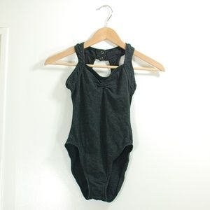 Black Checkered Capezio Leotard